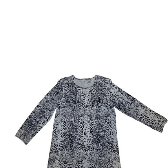 Chico's Black and White Animal Print Sweater - Picture 1 of 3